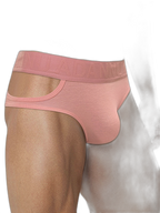 Men’s Ribbed Cutout Stretch Cotton Briefs
