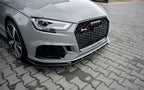 Maxton Design - FRONT SPLITTER V.1 AUDI RS3 8V FACELIFT SEDAN (2017-20)