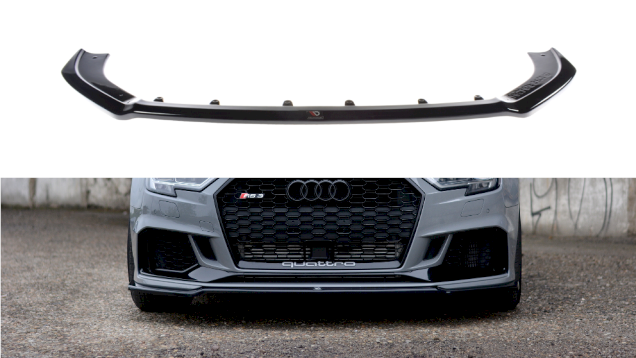 Maxton Design - FRONT SPLITTER V.2 AUDI RS3 8V FACELIFT SEDAN (2017-20)