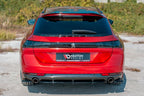 Maxton Design - CENTRAL REAR SPLITTER(WITH VERTICAL BARS) PEUGEOT 508 SW MK2