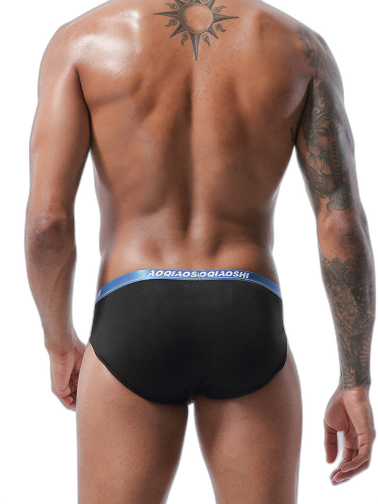 4 Pack Men’s Stylish 3D U Convex Pouch Briefs