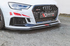 **CLEARANCE** Maxton Design - FRONT SPLITTER V.2 AUDI RS3 8V FACELIFT SPORTBACK (2017-2020) (NO RETURN)