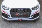 **CLEARANCE** Maxton Design - FRONT SPLITTER V.2 AUDI RS3 8V FACELIFT SPORTBACK (2017-2020) (NO RETURN)