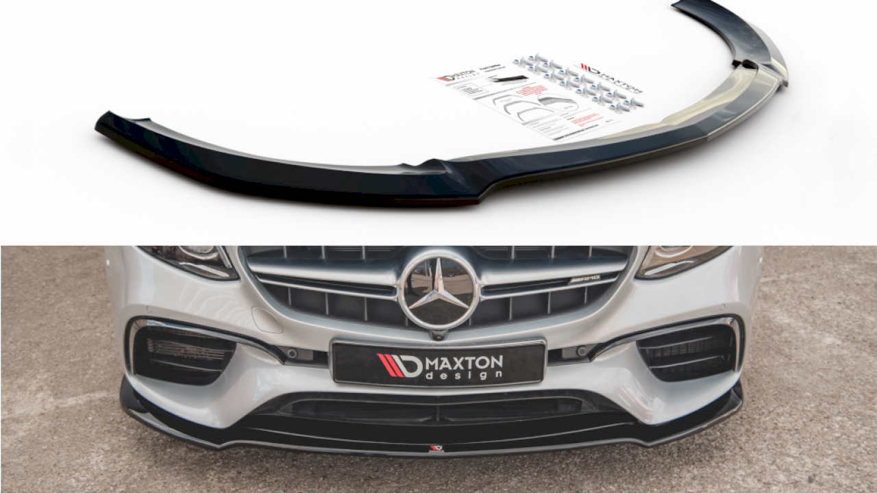 Maxton Design - FRONT SPLITTER V.1 MERCEDES BENZ E63 AMG ESTATE/ SALOON S213/W213