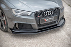 Maxton Design - RACING FRONT SPLITTER +FLAPS AUDI RS3 8V SPORTBACK