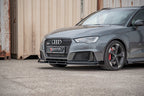 Maxton Design - RACING FRONT SPLITTER +FLAPS AUDI RS3 8V SPORTBACK
