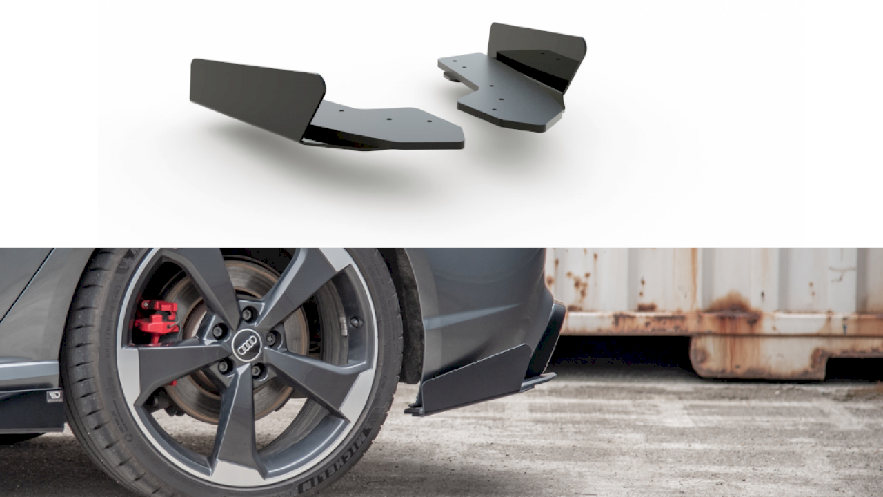 Maxton Design - RACING REAR SIDE SPLITTERS (+FLAPS) AUDI RS3 8V SPORTBACK (2015-2016)