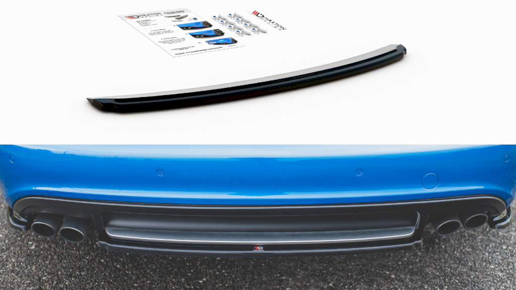Maxton Design - CENTRAL REAR SPLITTER AUDI S4/ A4 S-LINE B8 SEDAN (2008-2011)