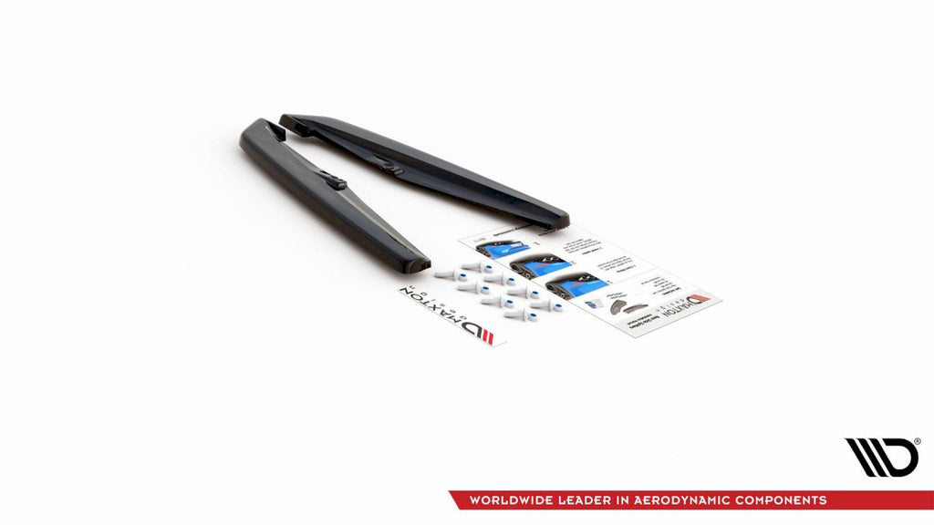 Maxton Design - REAR SIDE SPLITTERS PORSCHE PANAMERA TURBO 970 FACELIFT (2013-2016)
