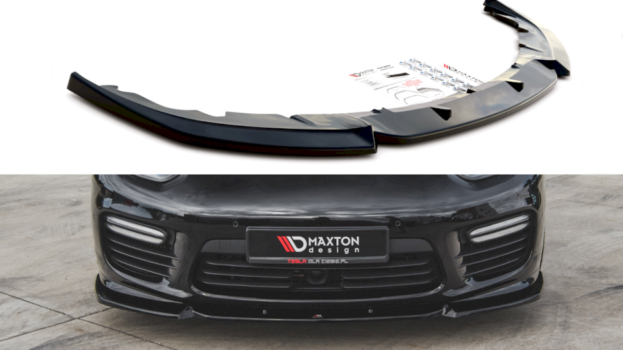 Maxton Design - FRONT SPLITTER V1 PORSCHE PANAMERA TURBO 970 FACELIFT (2013-2016)