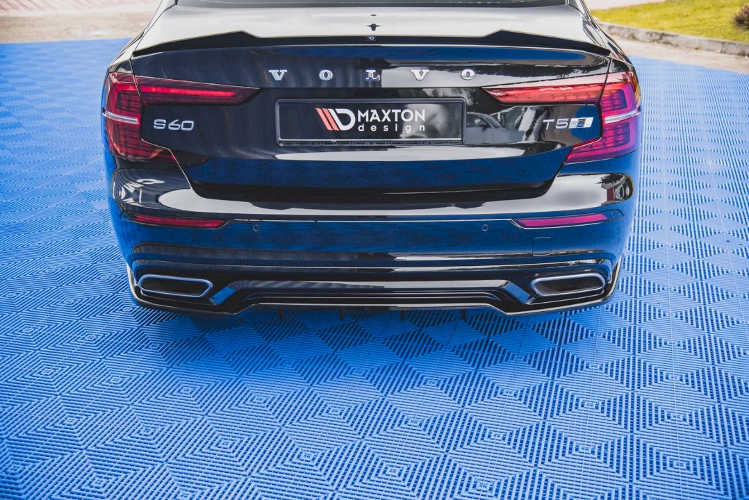 Maxton Design - CENTRAL REAR SPLITTER (W/ VERTICAL BARS) VOLVO S60/V60 R-DESIGN MK3 (2018-)