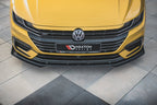 Maxton Design - Street PRO Front Splitter + Flaps Volkswagen Arteon R-Line Sedan / Shooting Brake Mk1