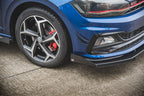 Maxton Design - STREET PRO FRONT SPLITTER (+FLAPS) VW POLO GTI MK6 (2017-2021)