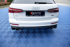 Maxton Design - REAR VALANCE + EXHAUST ENDS IMITATION AUDI S6 / A6 S-LINE C8