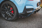 Maxton Design - REAR SIDE SPLITTERS V.7 + FLAPS HYUNDAI I30 N MK3 HATCHBACK