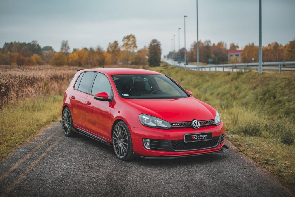 Maxton Design - STREET PRO FRONT SPLITTER V3 (+FLAPS) VW GOLF GTI MK6 (2008-2012)