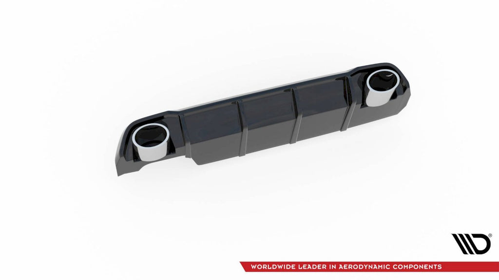 Maxton Design - REAR VALANCE + EXHAUST ENDS IMITATION PEUGEOT 308 SW MK2 FACELIFT (2017-2021)