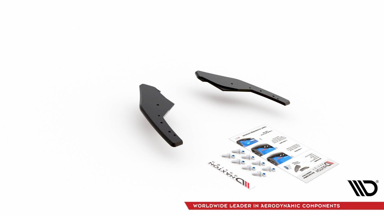 Maxton Design - STREET PRO REAR SIDE SPLITTERS VOLKSWAGEN GOLF GTI / GTE MK8