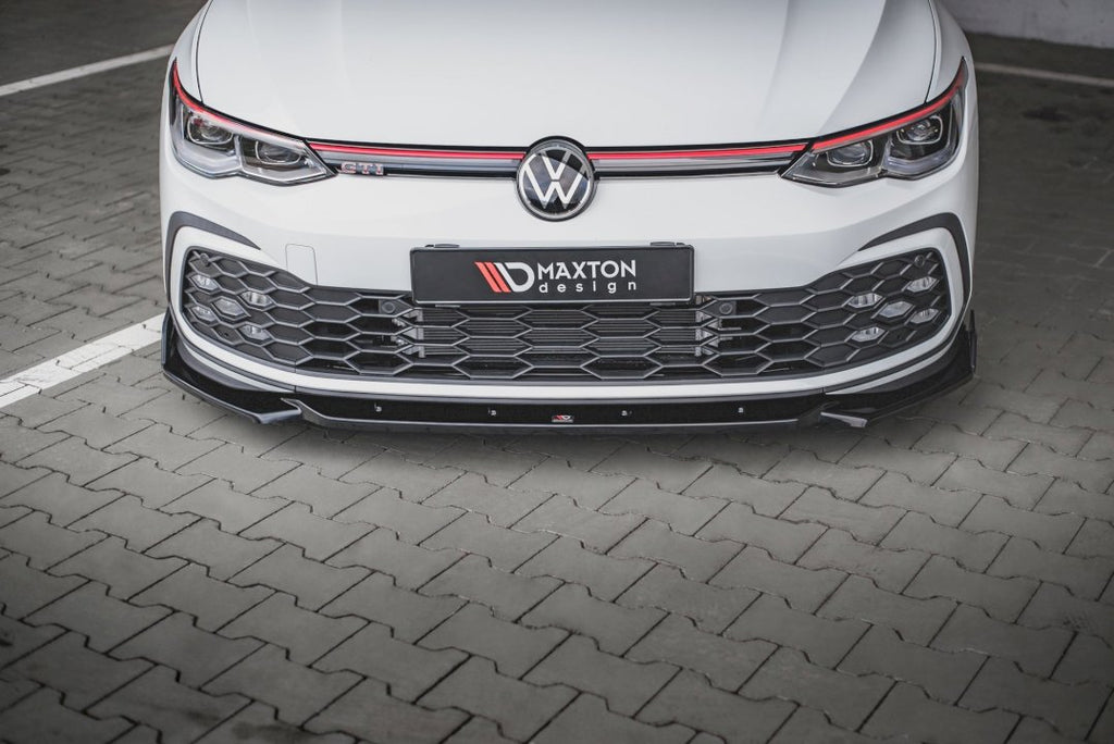 Maxton Design - FRONT SPLITTER V.2 + FLAPS VOLKSWAGEN GOLF GTI / GTE / R-LINE MK8