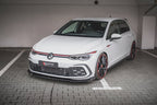 Maxton Design - FRONT SPLITTER V.3 + FLAPS VOLKSWAGEN GOLF GTI / GTE / R-LINE MK8