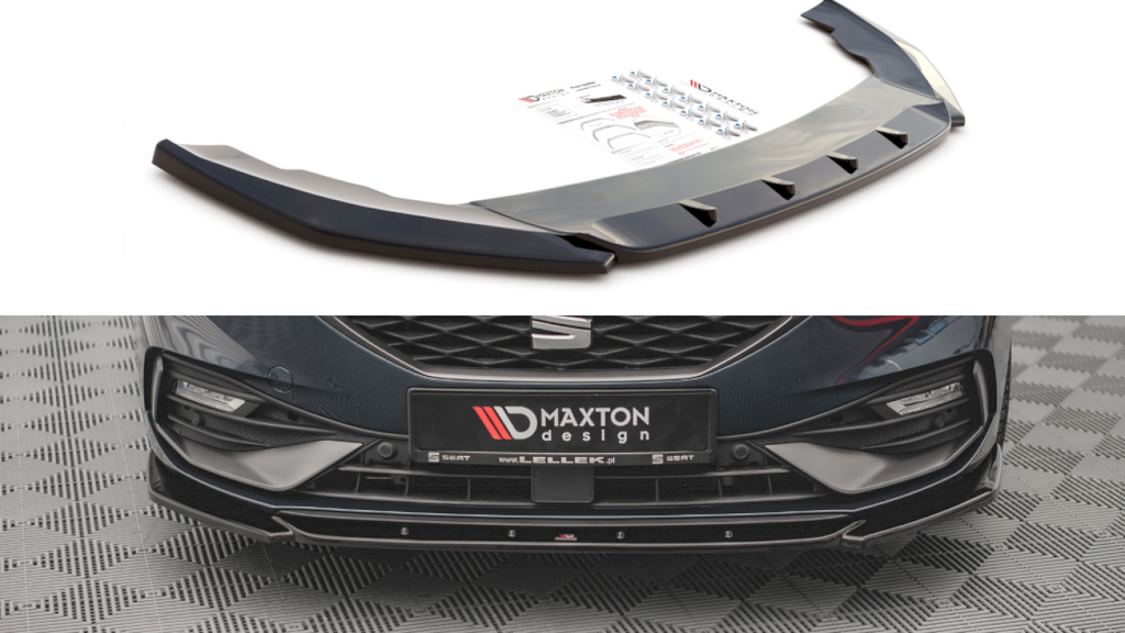 Maxton Design - FRONT SPLITTER V2 SEAT LEON FR MK4 (2020-)
