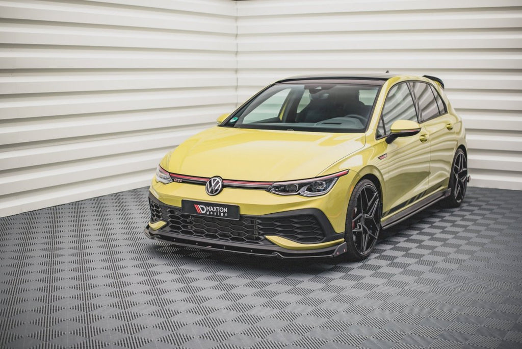 Maxton Design - FRONT SPLITTER V.1 + FLAPS VW GOLF 8 GTI CLUBSPORT