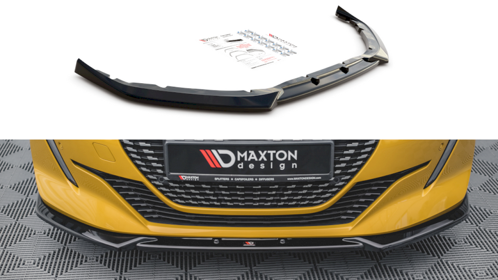 Maxton Design - FRONT SPLITTER V2 PEUGEOT 208 MK2 (2019-)