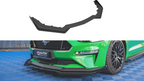 Maxton Design - STREET PRO FRONT SPLITTER V.1 (+FLAPS) FORD MUSTANG GT MK6 FACELIFT (2017-)