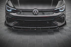 Maxton Design - FRONT SPLITTER V.2 + FLAPS VW GOLF R MK8