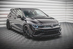 Maxton Design - FRONT SPLITTER V.2 + FLAPS VW GOLF R MK8