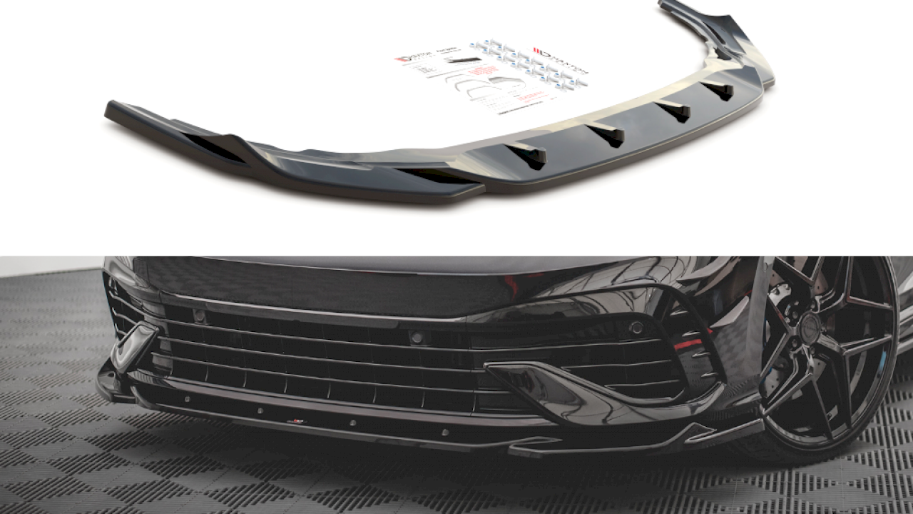 Maxton Design - FRONT SPLITTER V.4 VW GOLF R MK8 (2020-)