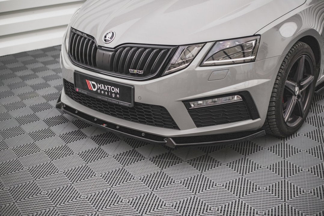 Maxton Design - FRONT SPLITTER V.2 SKODA OCTAVIA RS MK3 FACELIFT (2016-2019)