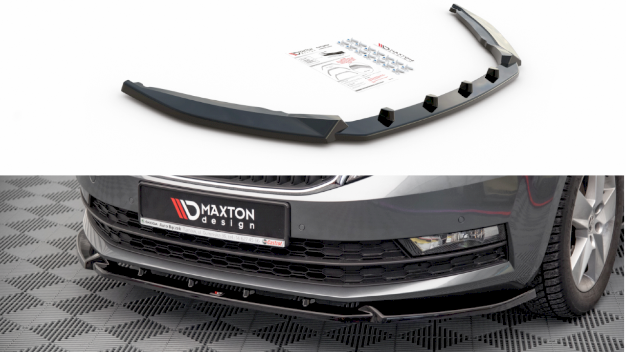 Maxton Design - FRONT SPLITTER V.1 SKODA OCTAVIA MK3 FACELIFT (2016-2020)
