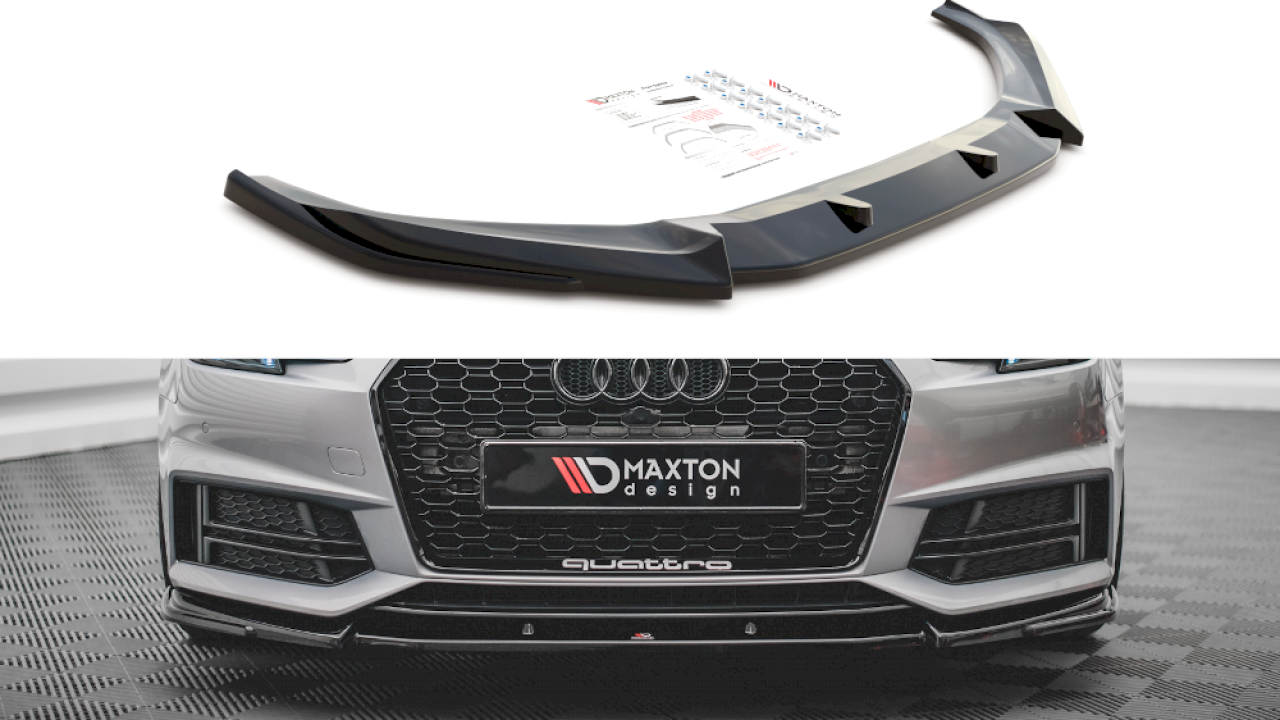 Maxton Design - FRONT SPLITTER V.3 AUDI S4 / A4 S-LINE B9