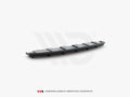Maxton Design - CENTRAL REAR SPLITTER (VERTICAL BARS) AUDI A6 C7 S-LINE AVANT EXHAUST 2X1 (2011-2014)