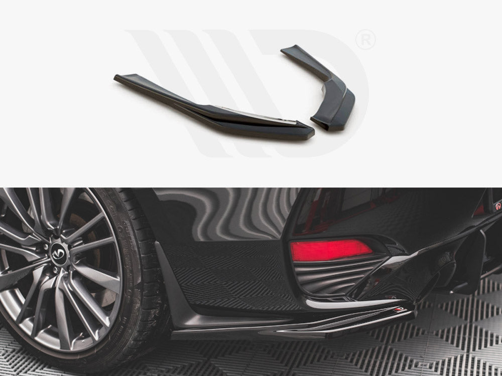 Maxton Design - REAR SIDE SPLITTERS INFINITI Q60 S MK2 (2017-)