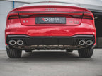 Maxton Design - REAR VALANCE + EXHAUST ENDS IMITATION AUDI A7 C8 S-LINE (2017-)