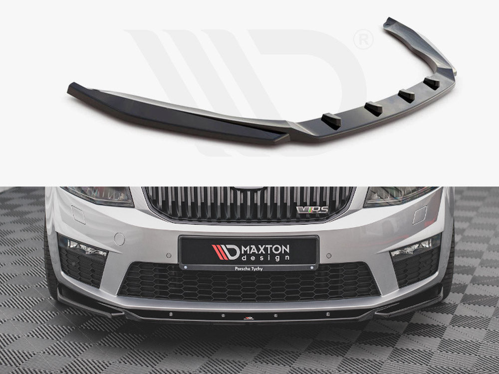 Maxton Design - FRONT SPLITTER V.4 SKODA OCTAVIA RS MK3 (2013-2016)