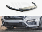 Maxton Design - FRONT SPLITTER V4 SKODA OCTAVIA RS MK4 (2020-2024)
