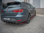 Maxton Design - REAR SIDE SPLITTERS V2 SEAT LEON MK 3.5 CUPRA ST (2017-)