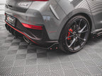 Maxton Design - REAR SIDE SPLITTERS V.1 + FLAPS HYUNDAI I30 N HATCHBACK MK3 FACELIFT