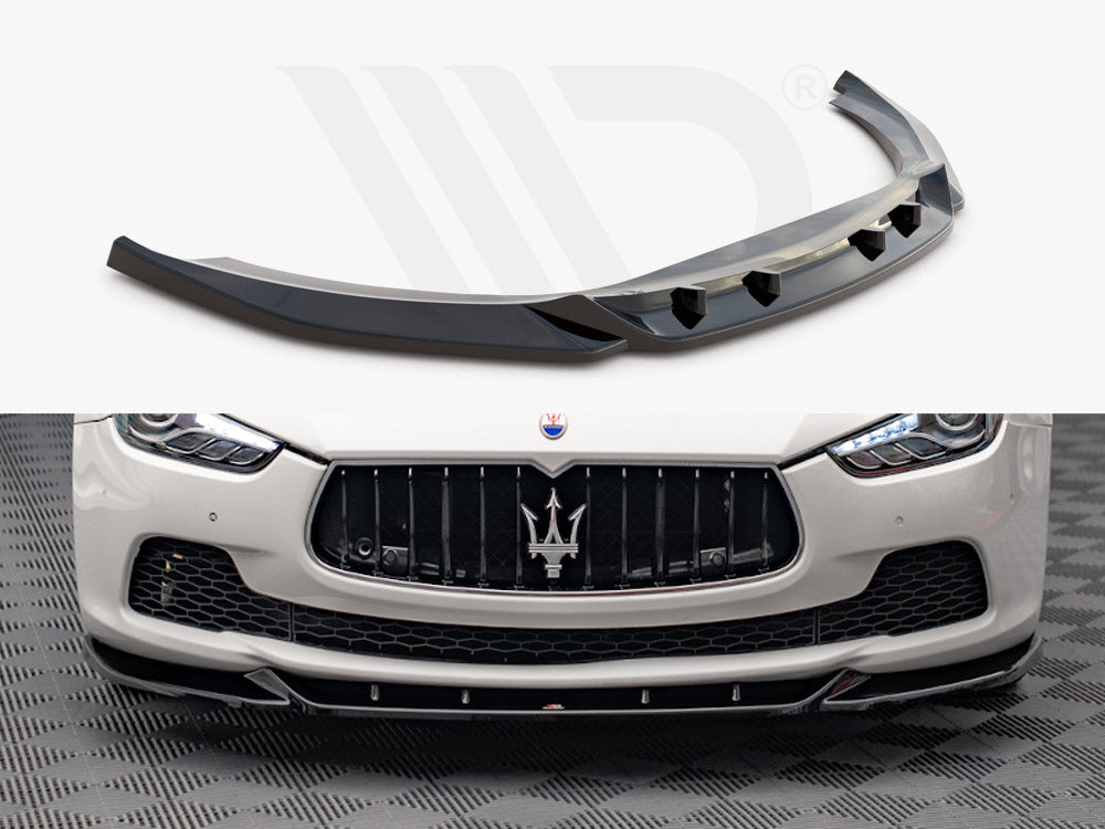 Maxton Design - FRONT SPLITTER V.1 MASERATI GHIBLI MK3 (2013-)