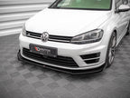 Maxton Design - STREET PRO FRONT SPLITTER V.1 (+FLAPS) VW GOLF R MK7 (2013-2016)