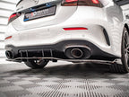 Maxton Design - CENTRAL REAR SPLITTER V.2 (VERTICAL BARS) MERCEDES A 35 AMG SEDAN V177