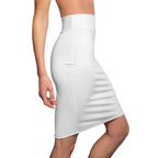 iSAW Womens White Pencil Skirt