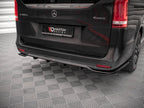 Maxton Design - CENTRAL REAR SPLITTER (VERTICAL BARS) MERCEDES V-CLASS AMG-LINE W447 FACELIFT (2019-)