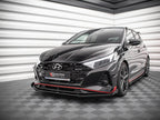 Maxton Design - STREET PRO FRONT SPLITTER V.1 (+FLAPS) HYUNDAI I20 N MK3 (2020-)