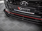 Maxton Design - STREET PRO FRONT SPLITTER V.1 (+FLAPS) HYUNDAI I20 N MK3 (2020-)