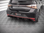 Maxton Design - CENTRAL REAR SPLITTER (VERTICAL BARS) HYUNDAI I20 N MK3 (2020-)