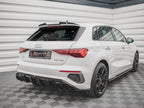 Maxton Design - Rear Valance + Exhaust Ends Imitation Audi A3 S-Line Sportback 8Y